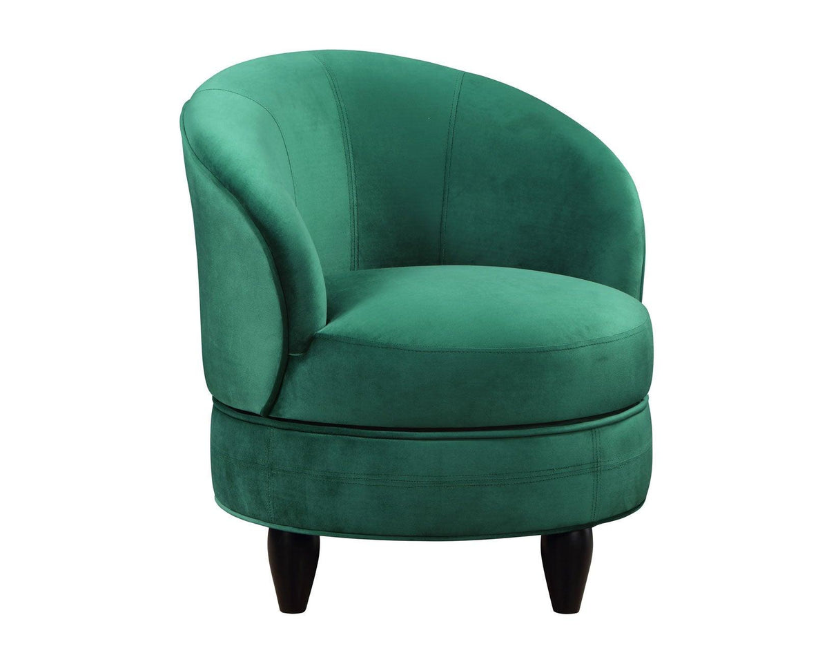 Sophia Green Velvet Swivel Accent Chair by Steve Silver at Eve Furniture