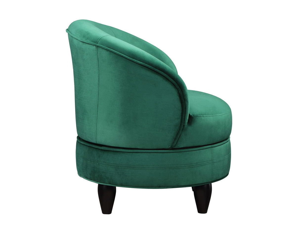 Sophia Green Velvet Swivel Accent Chair by Steve Silver at Eve Furniture
