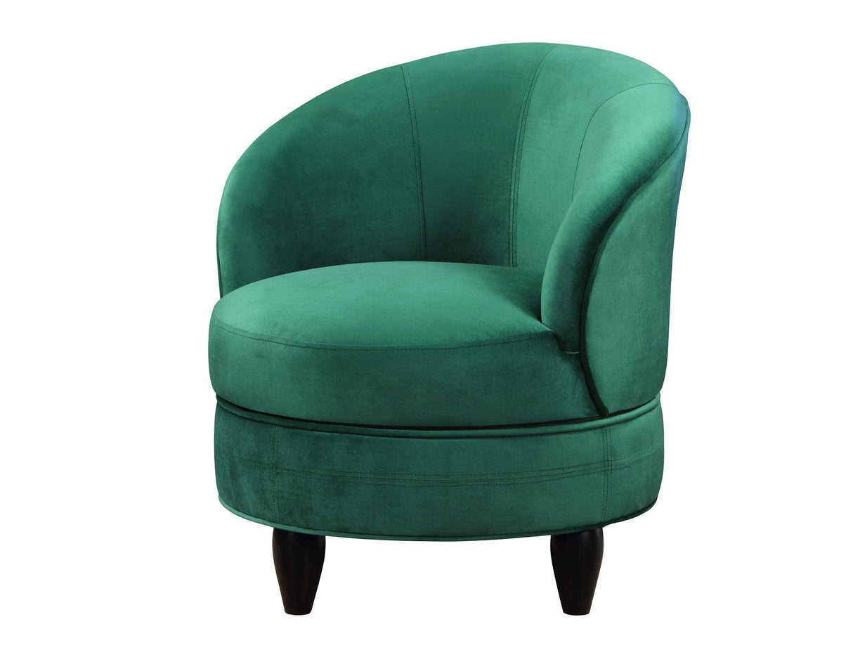 Sophia Green Velvet Swivel Accent Chair by Steve Silver at Eve Furniture