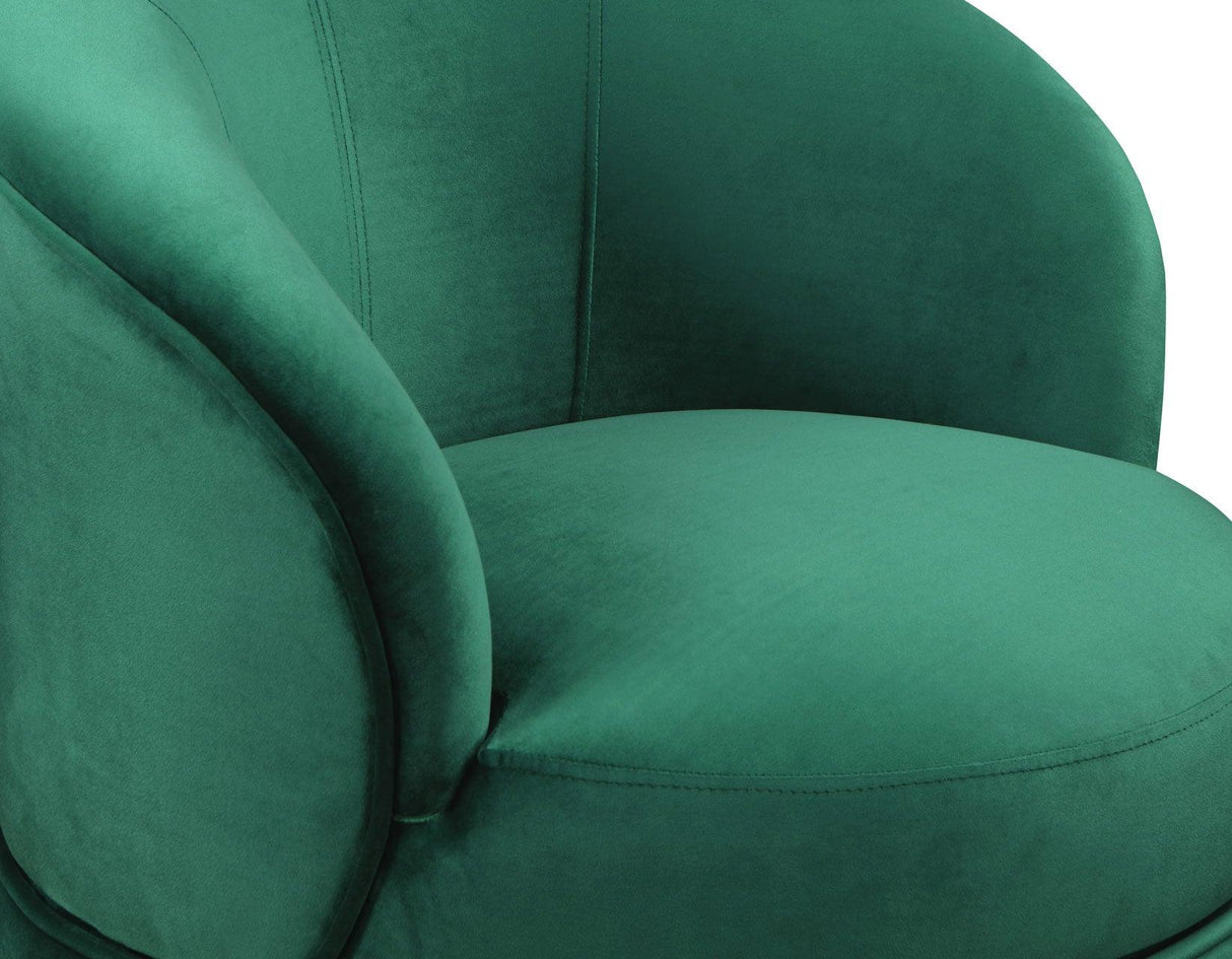 Sophia Green Velvet Swivel Accent Chair by Steve Silver at Eve Furniture