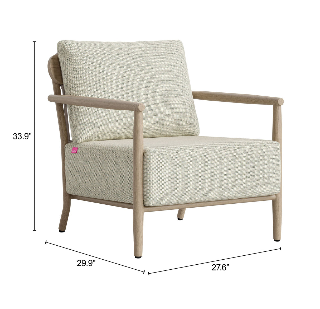 Sora Green Outdoor Armchair by Zuomod at Eve Furniture