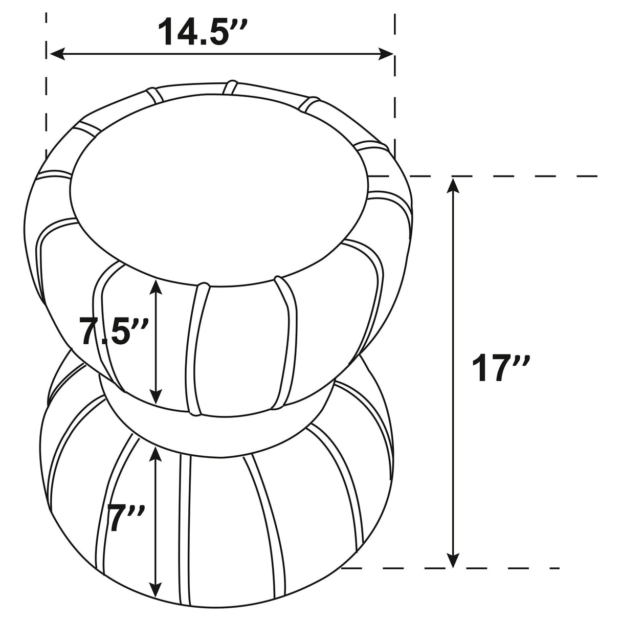 Sora Pink Upholstered Round Ottoman by Coaster at Eve Furniture