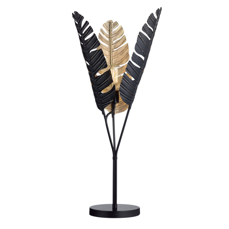 Soren Black/Gold Table Lamp by Crestview at Eve Furniture