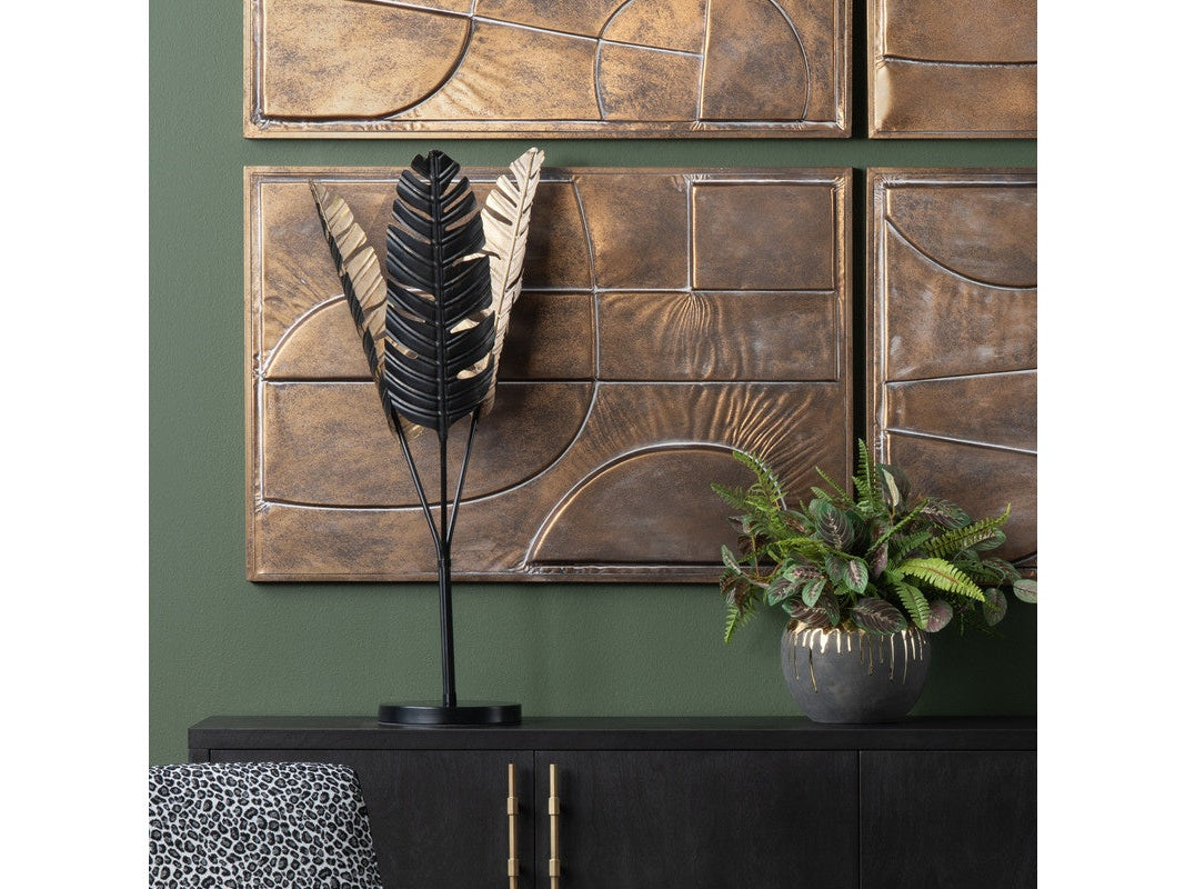 Soren Black/Gold Table Lamp by Crestview at Eve Furniture