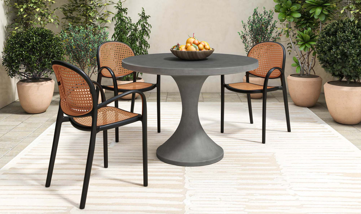 Soren Outdoor Dining Chair Black by Moe's Home at Eve Furniture