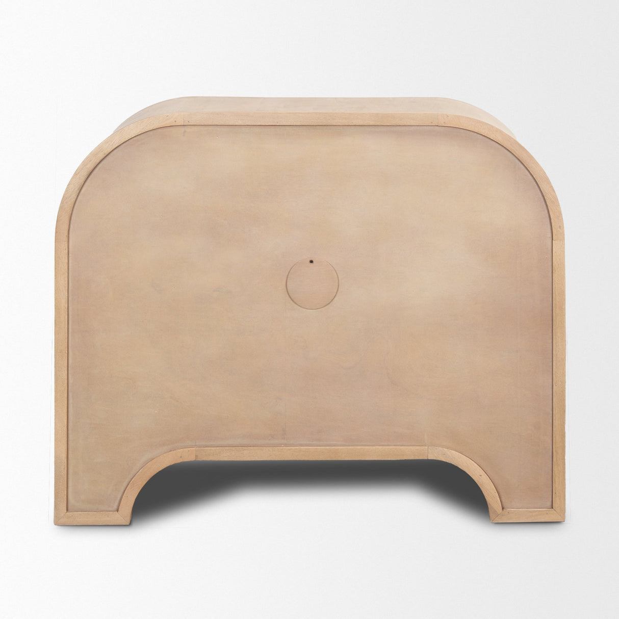 Sorina Reverse Fluted Light Brown Wood Accent Cabinet by Mercana at Eve Furniture