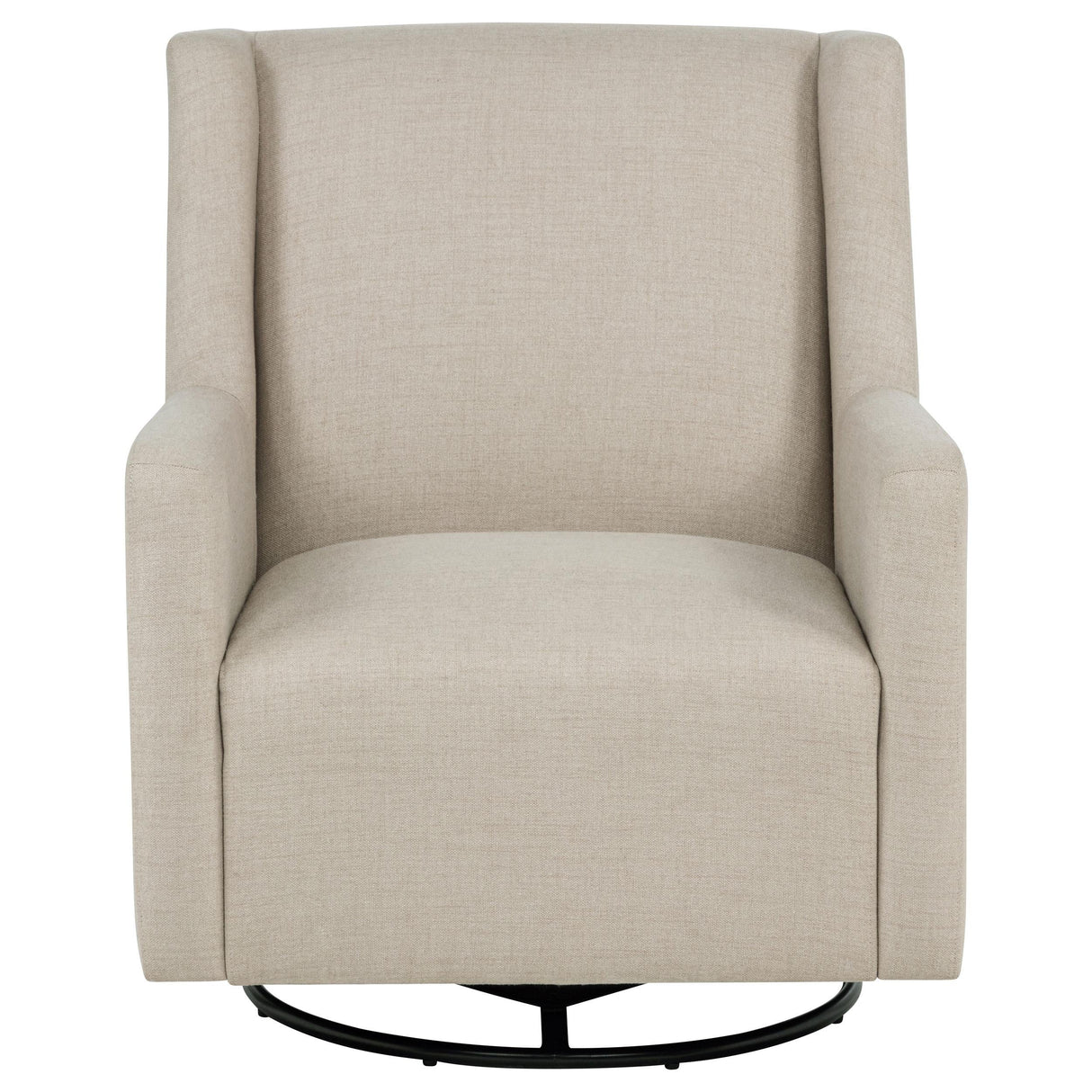 Sorrel Latte Upholstered Swivel Glider Arm Chair by Coaster at Eve Furniture