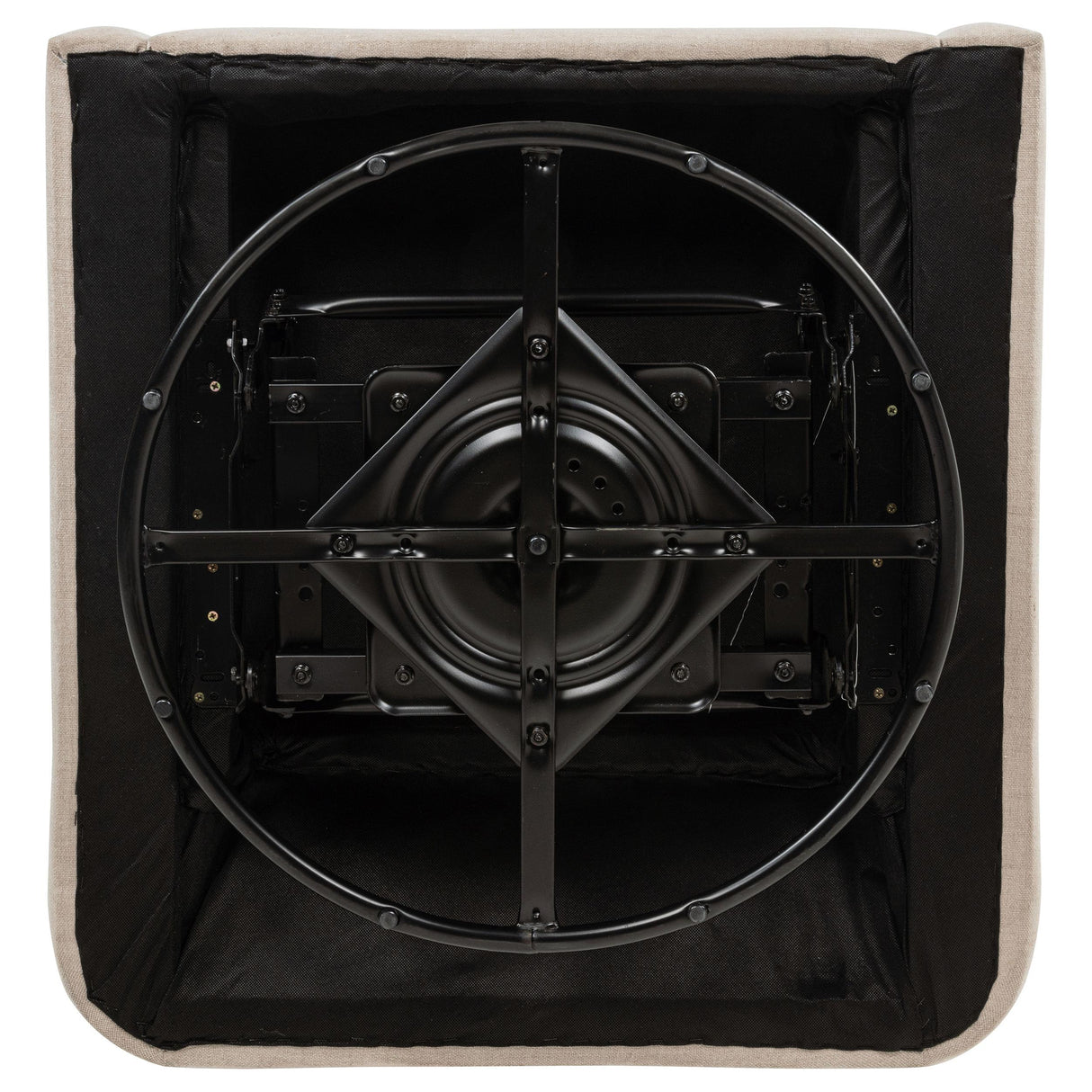 Sorrel Latte Upholstered Swivel Glider Arm Chair by Coaster at Eve Furniture