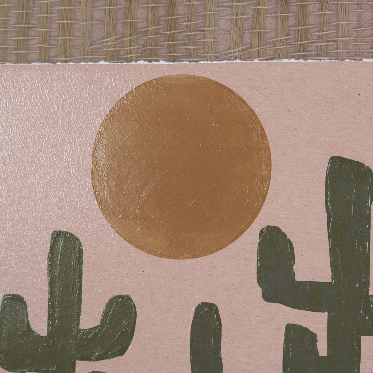Southwestern Landscape No.3 by The Miuus Studio Textured Framed Artwork Matted under Glass by Mercana at Eve Furniture