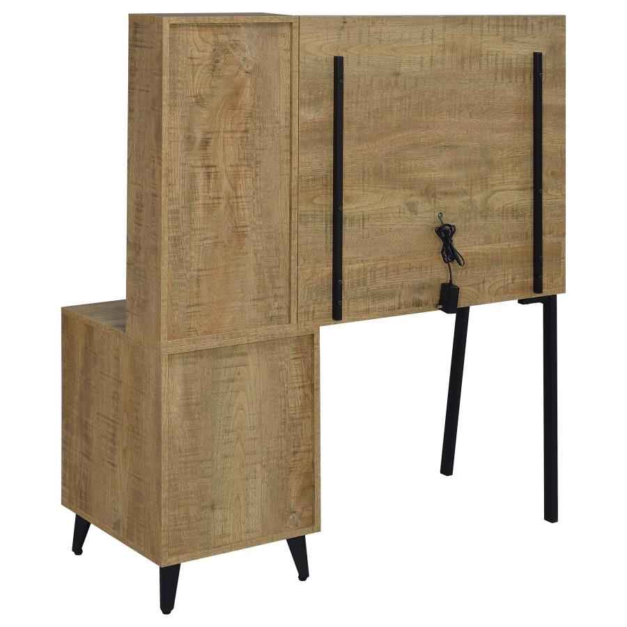Souza Mango 5-Drawer Makeup Vanity Table With LED Mirror by Coaster at Eve Furniture