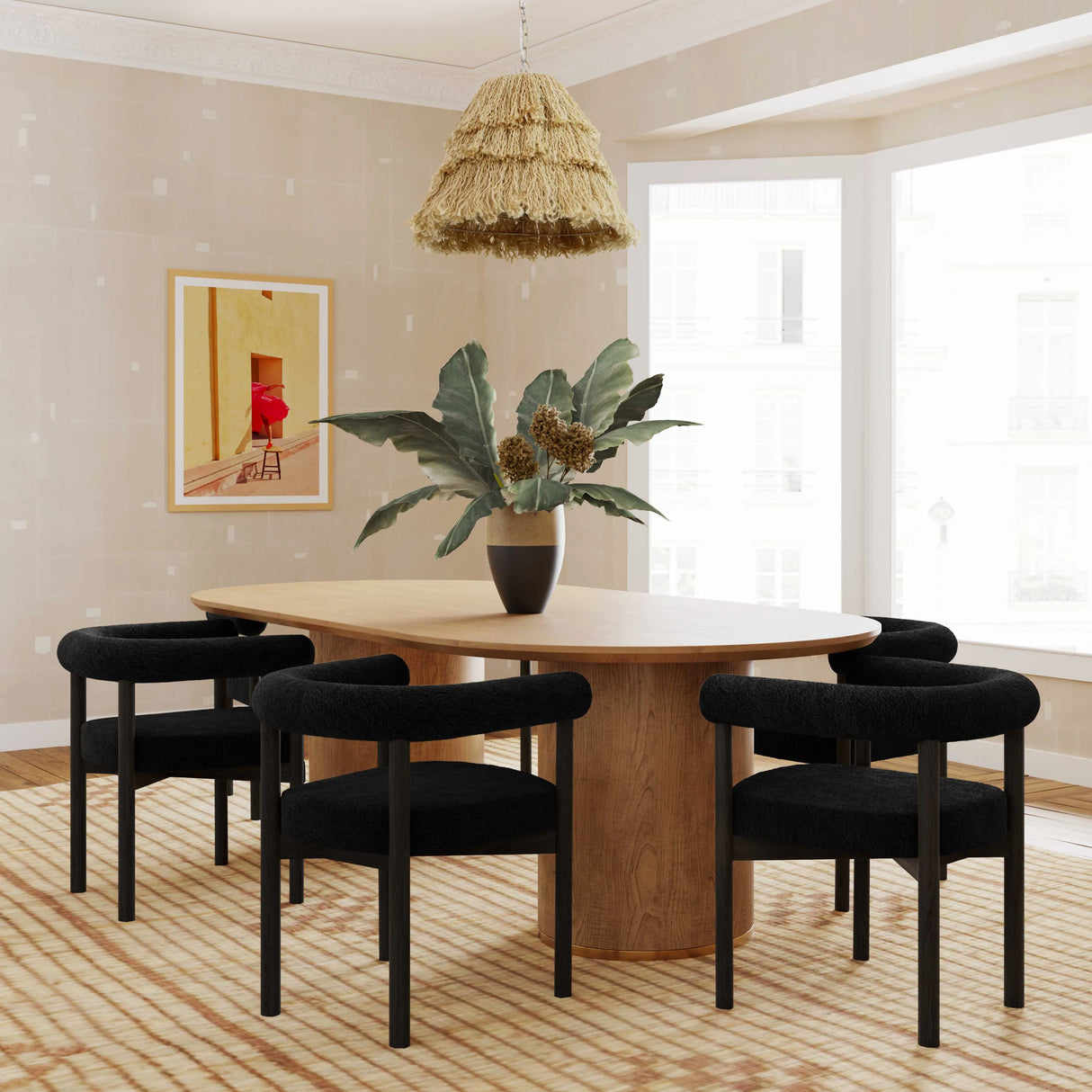 Spara Performance Boucle Dining Chair by TOV Furniture at Eve Furniture