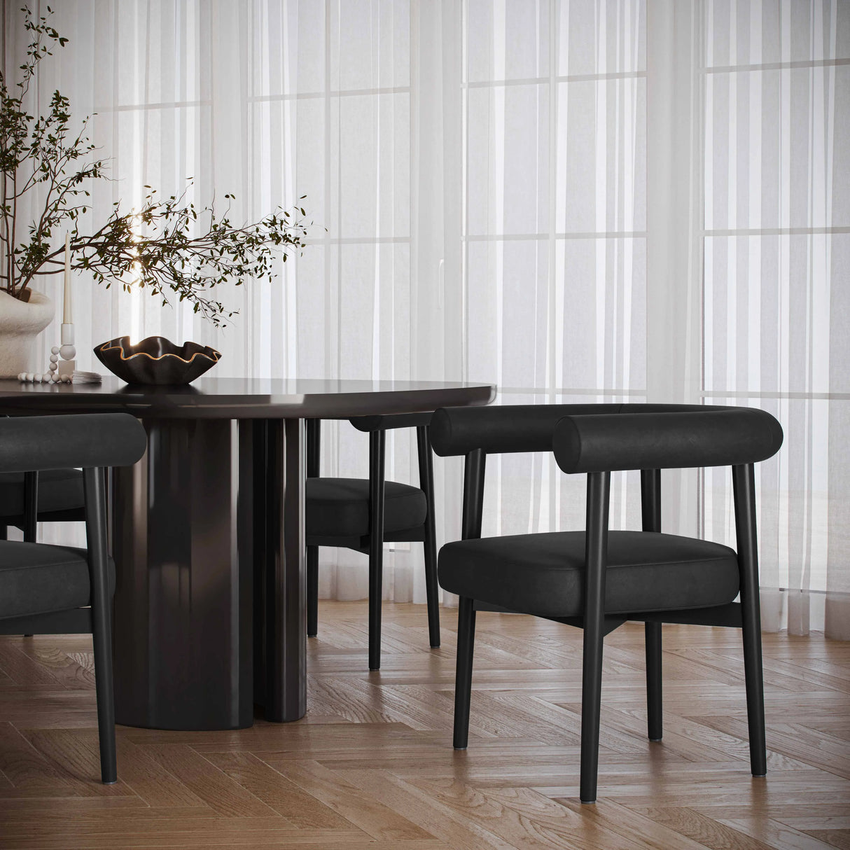Spara Performance Vegan Leather Dining Chair by TOV Furniture at Eve Furniture