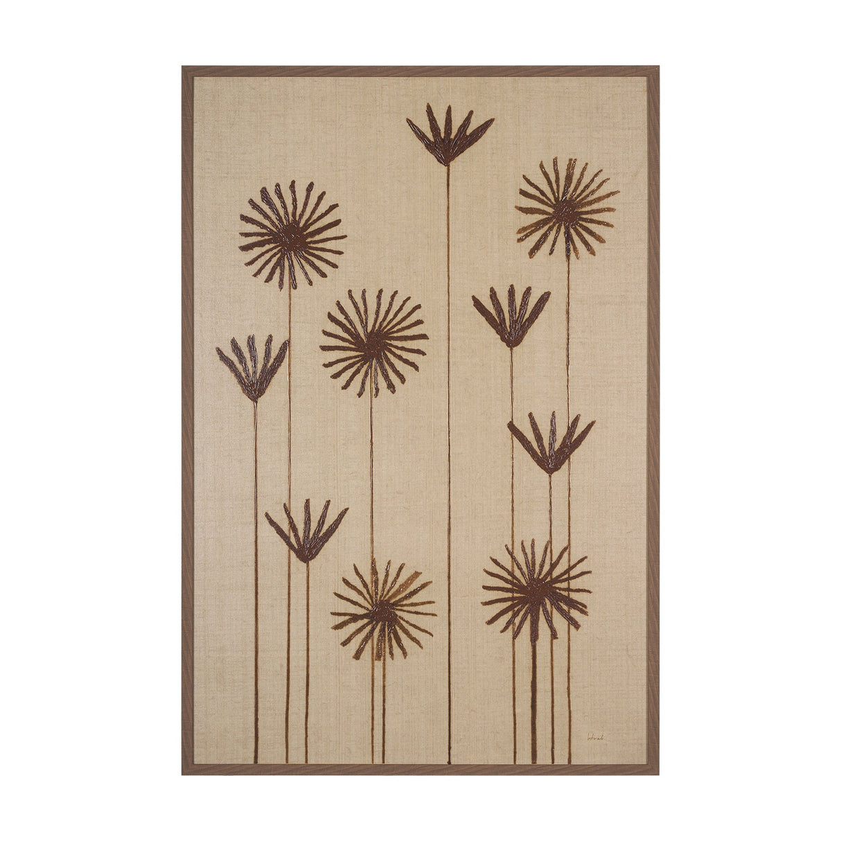 Spark II (Tan) by Mercana Studio a Hand Embellished Textured Framed Art Print by Mercana at Eve Furniture