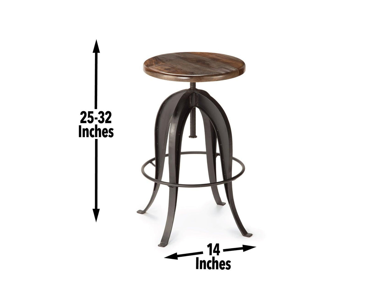 Sparrow 24-36″ Adjustable Stool by Steve Silver at Eve Furniture