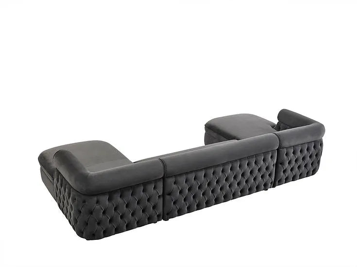 Brooklyn Grey 3-Piece Sectional by New Era Innovations at Eve Furniture