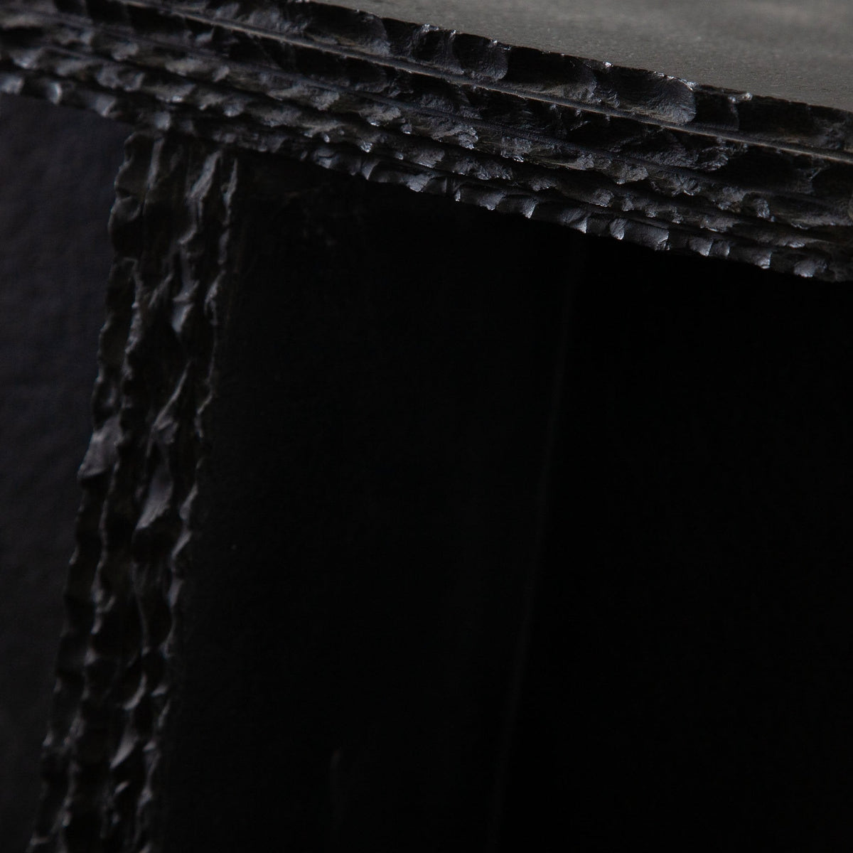 Spectre Black Slate Stone End Table by Diamond Sofa at Eve Furniture