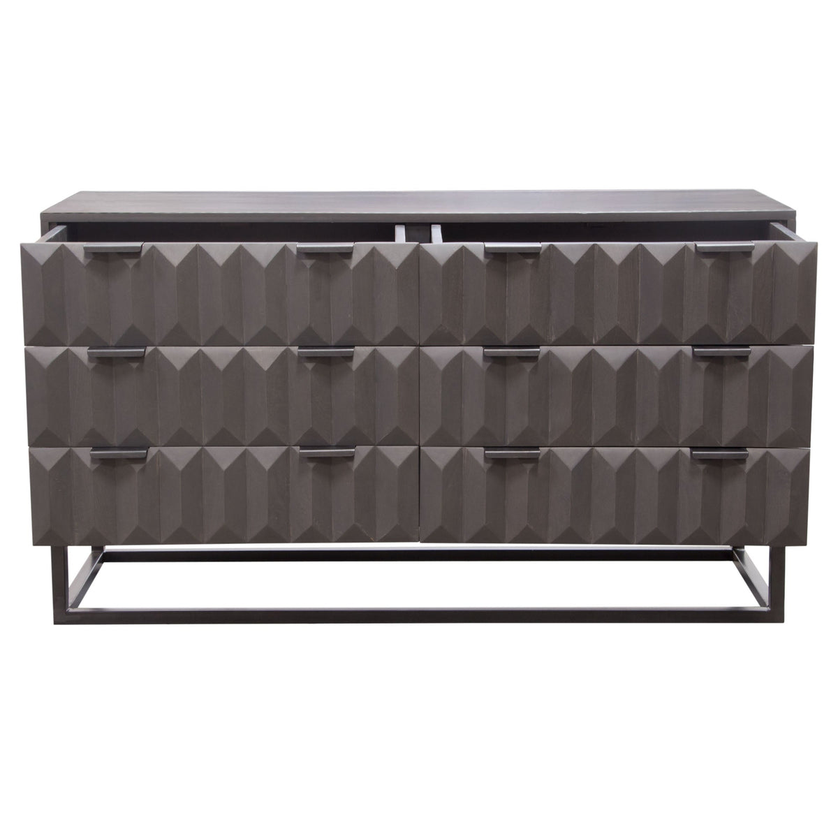 Spectrum Smoke Grey 6-Drawer Dresser by Diamond Sofa at Eve Furniture