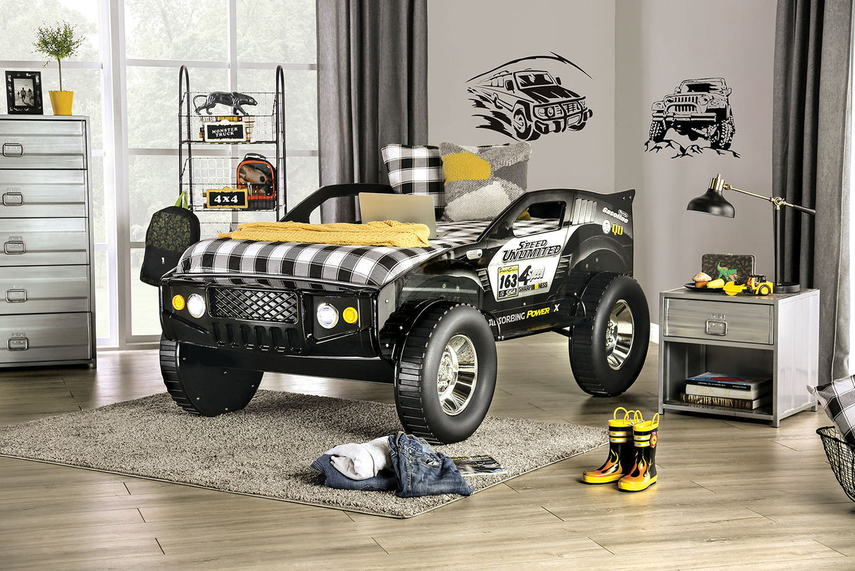 Speed Jump Black Twin Bed by Furniture of America at Eve Furniture