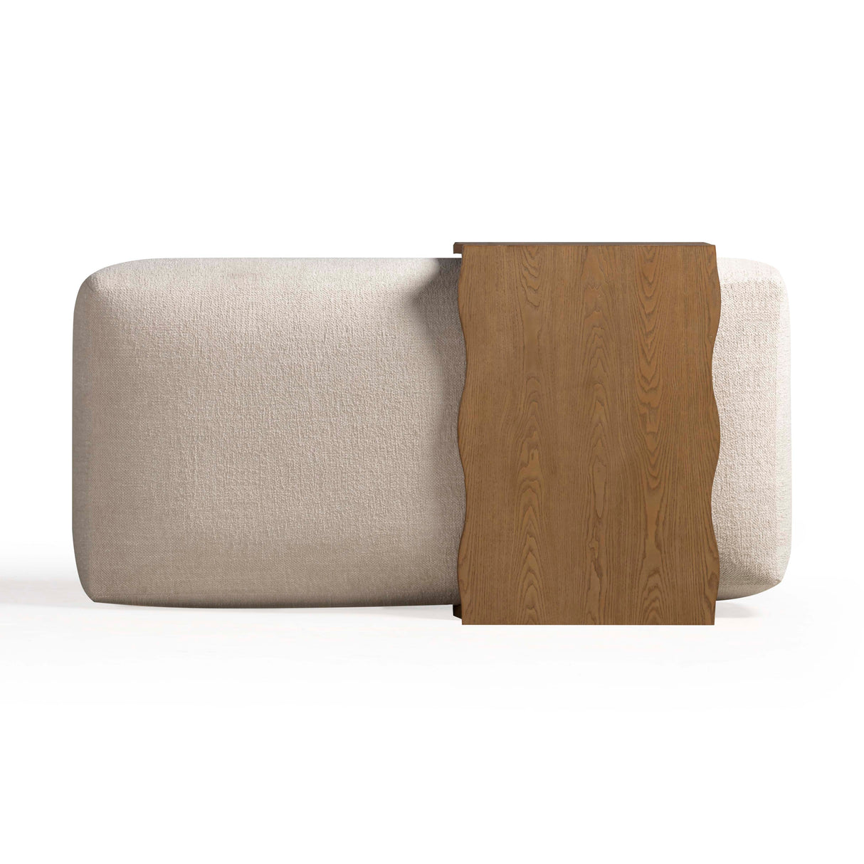 Spencer Performance Basketweave Ottoman with Bridge Table by TOV Furniture at Eve Furniture