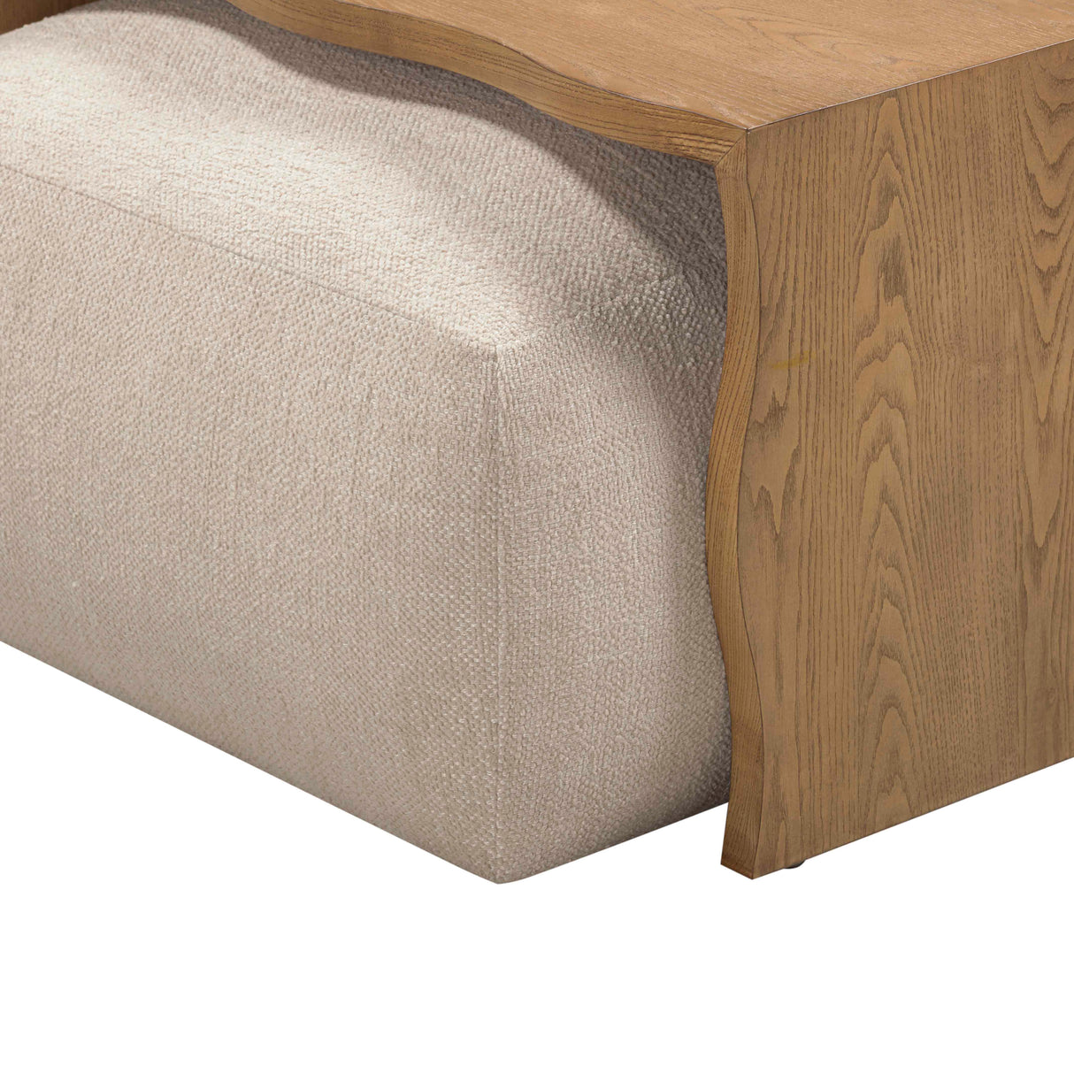 Spencer Performance Basketweave Ottoman with Bridge Table by TOV Furniture at Eve Furniture