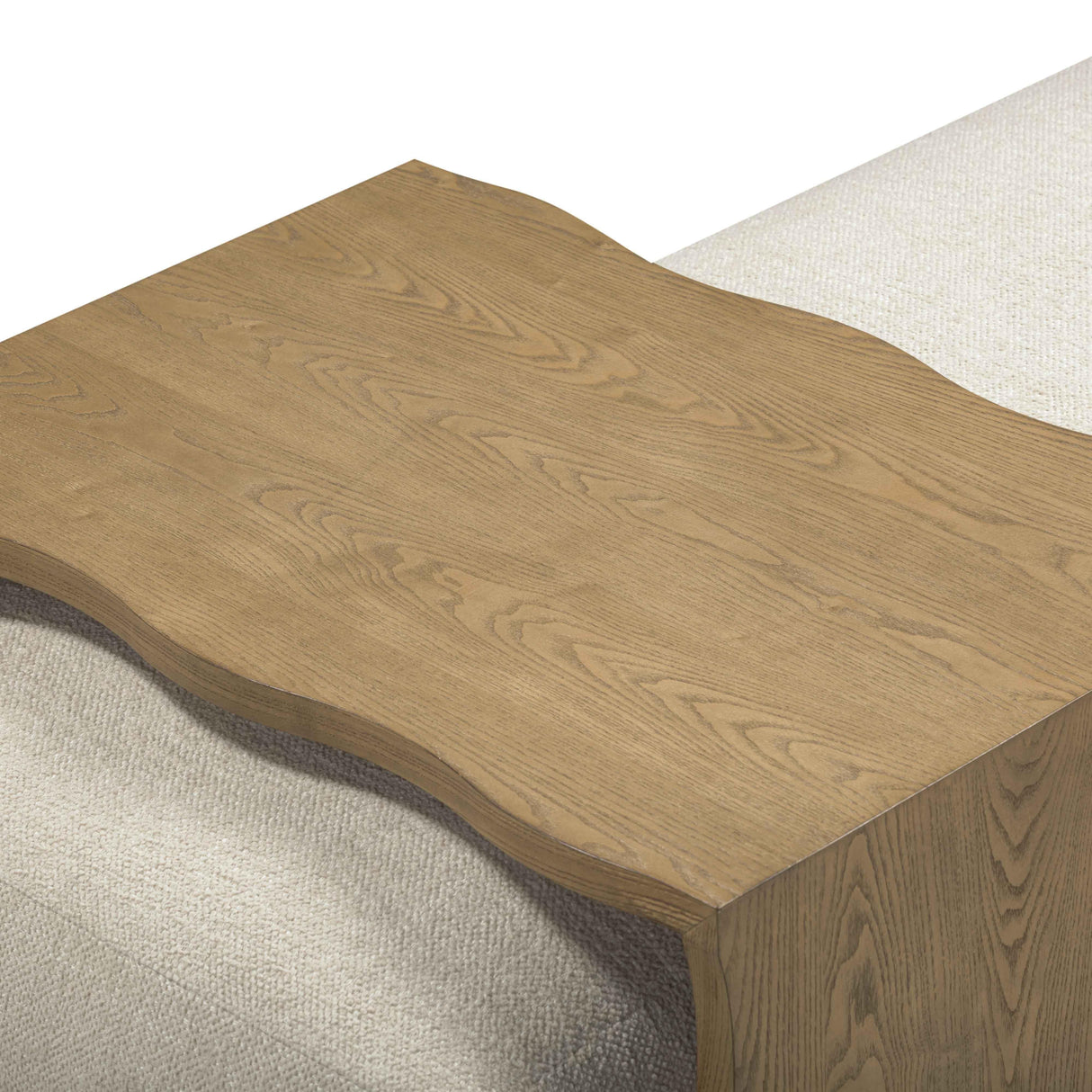 Spencer Performance Basketweave Ottoman with Bridge Table by TOV Furniture at Eve Furniture