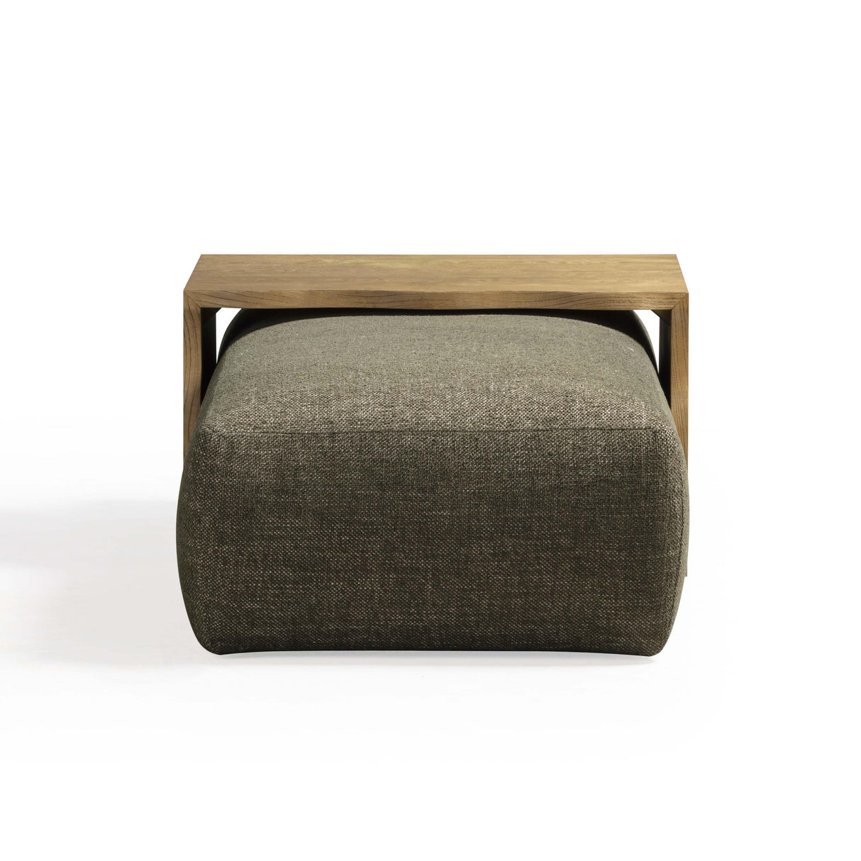 Spencer Performance Basketweave Ottoman with Bridge Table by TOV Furniture at Eve Furniture