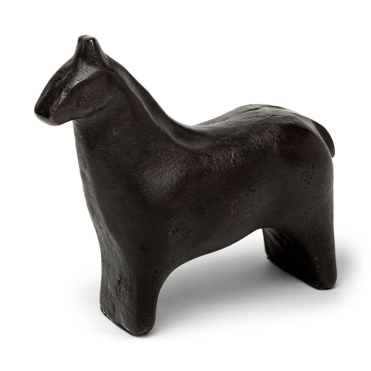 Sphynx II Black Cast Aluminum Horse Shaped Object by Mercana at Eve Furniture