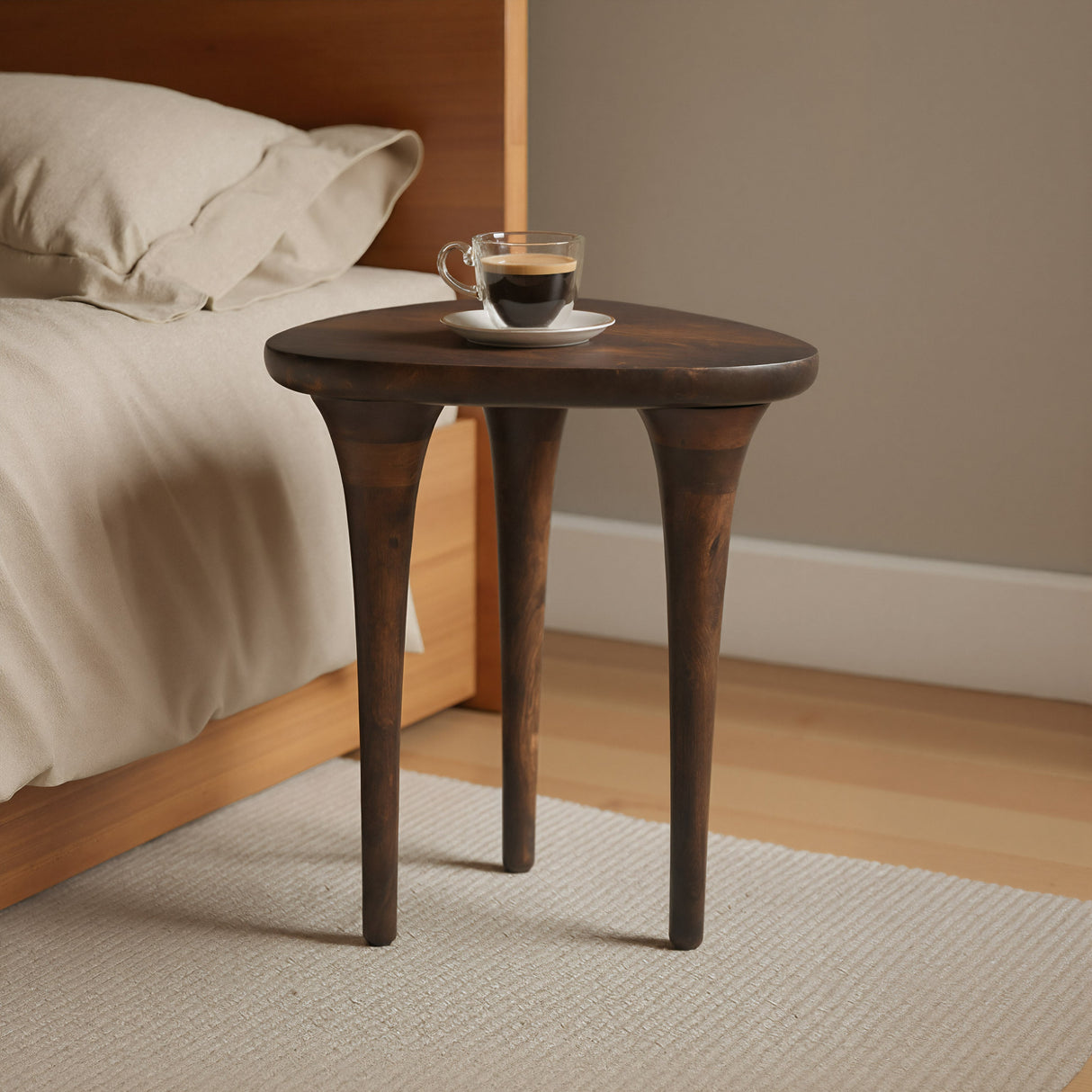 Spiker Walnut Side Table by Zuomod at Eve Furniture