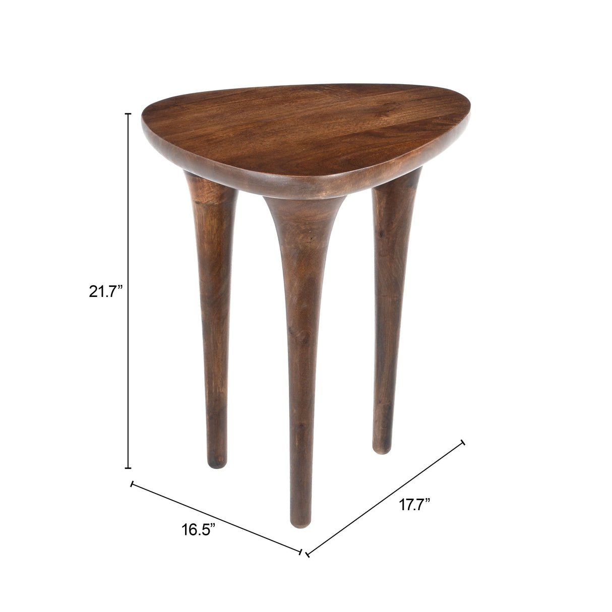 Spiker Walnut Side Table by Zuomod at Eve Furniture
