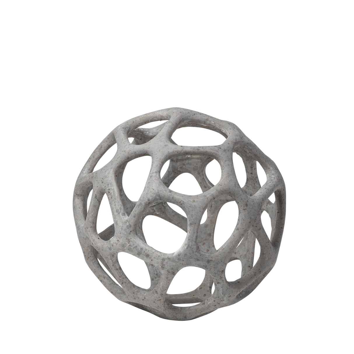 Spiro 6L x 6W Off-White Hollow Decorative Orb by Mercana at Eve Furniture