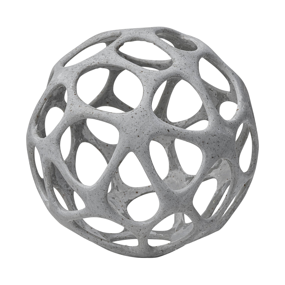 Spiro 7L x 7W Off-White Hollow Decorative Orb by Mercana at Eve Furniture