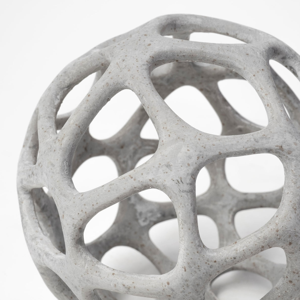 Spiro Off-White Hollow Decorative Orb by Mercana at Eve Furniture