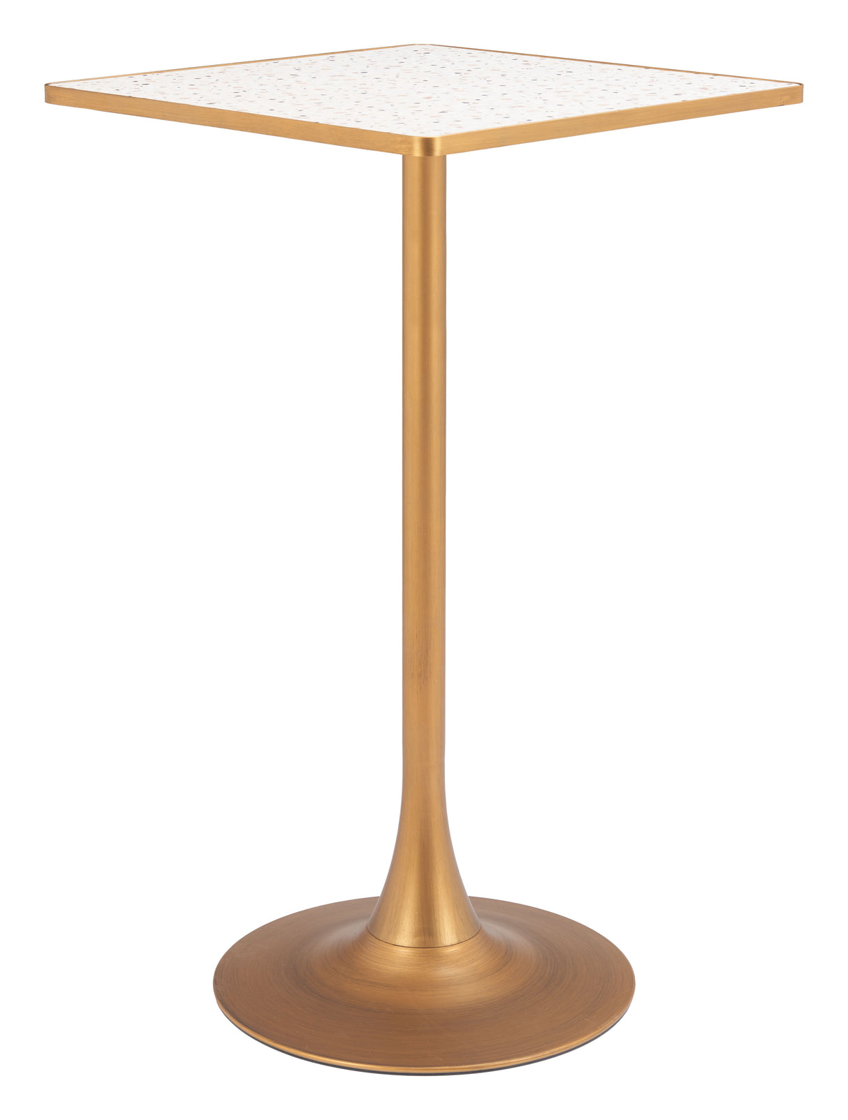 Spot Beige & Gold Bar Table by Zuomod at Eve Furniture