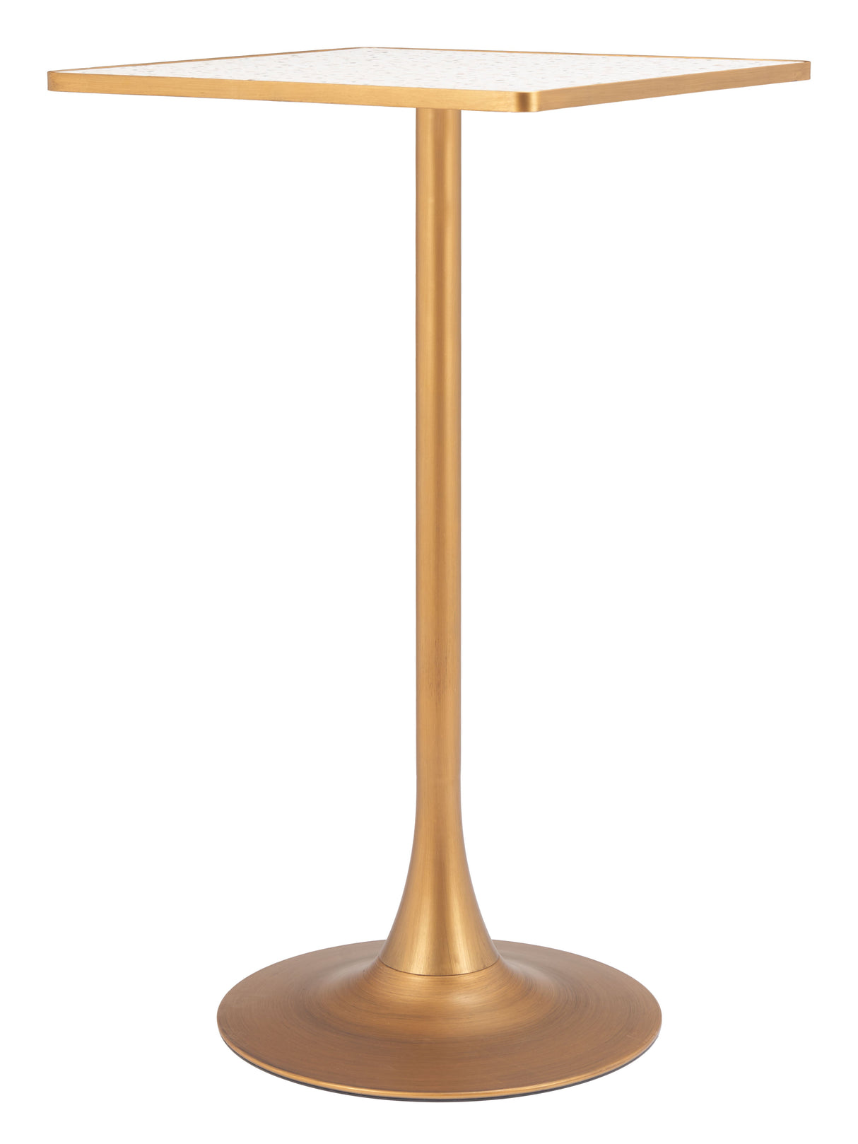 Spot Beige & Gold Bar Table by Zuomod at Eve Furniture