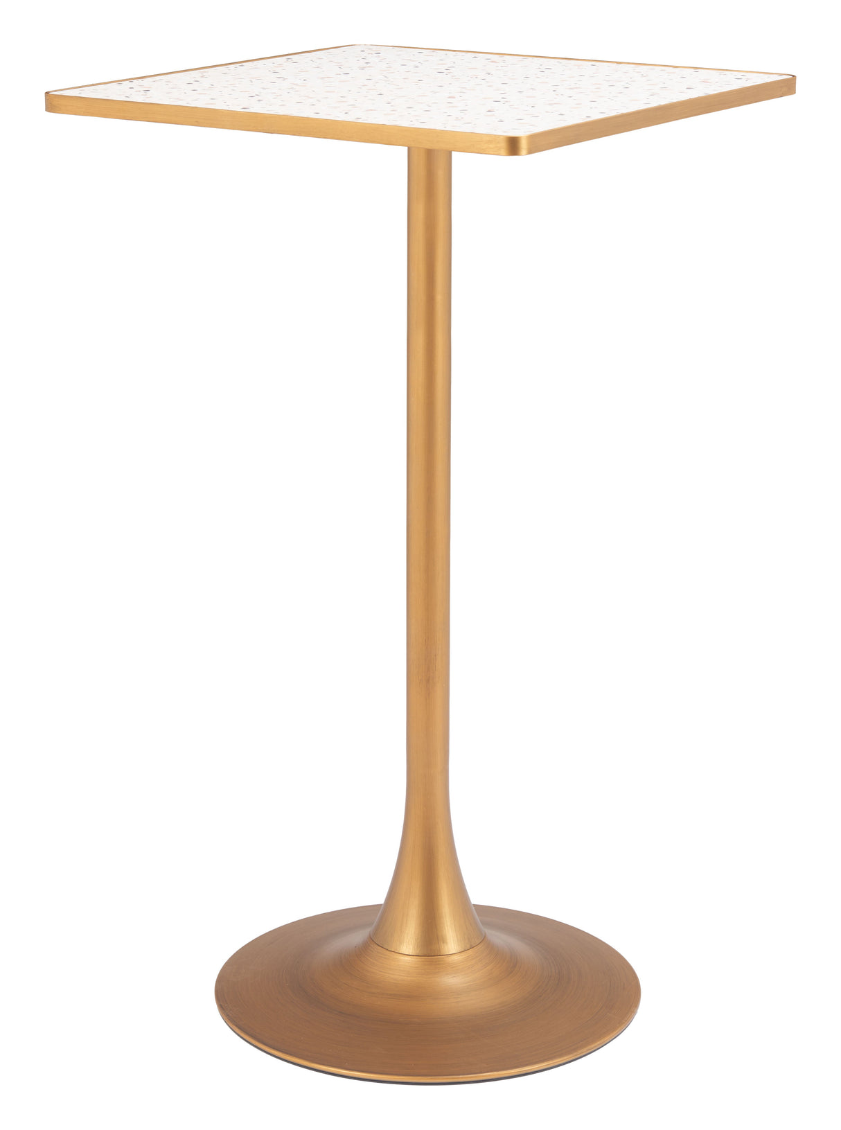 Spot Beige & Gold Bar Table by Zuomod at Eve Furniture