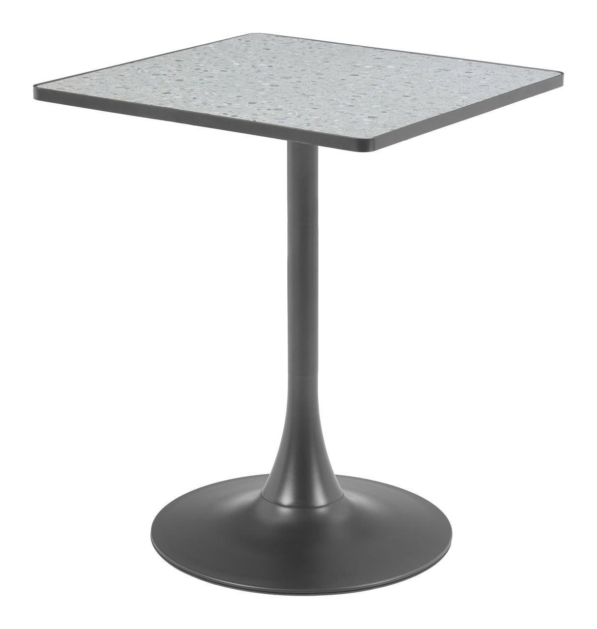 Spot Gray & Black Bistro Table by Zuomod at Eve Furniture