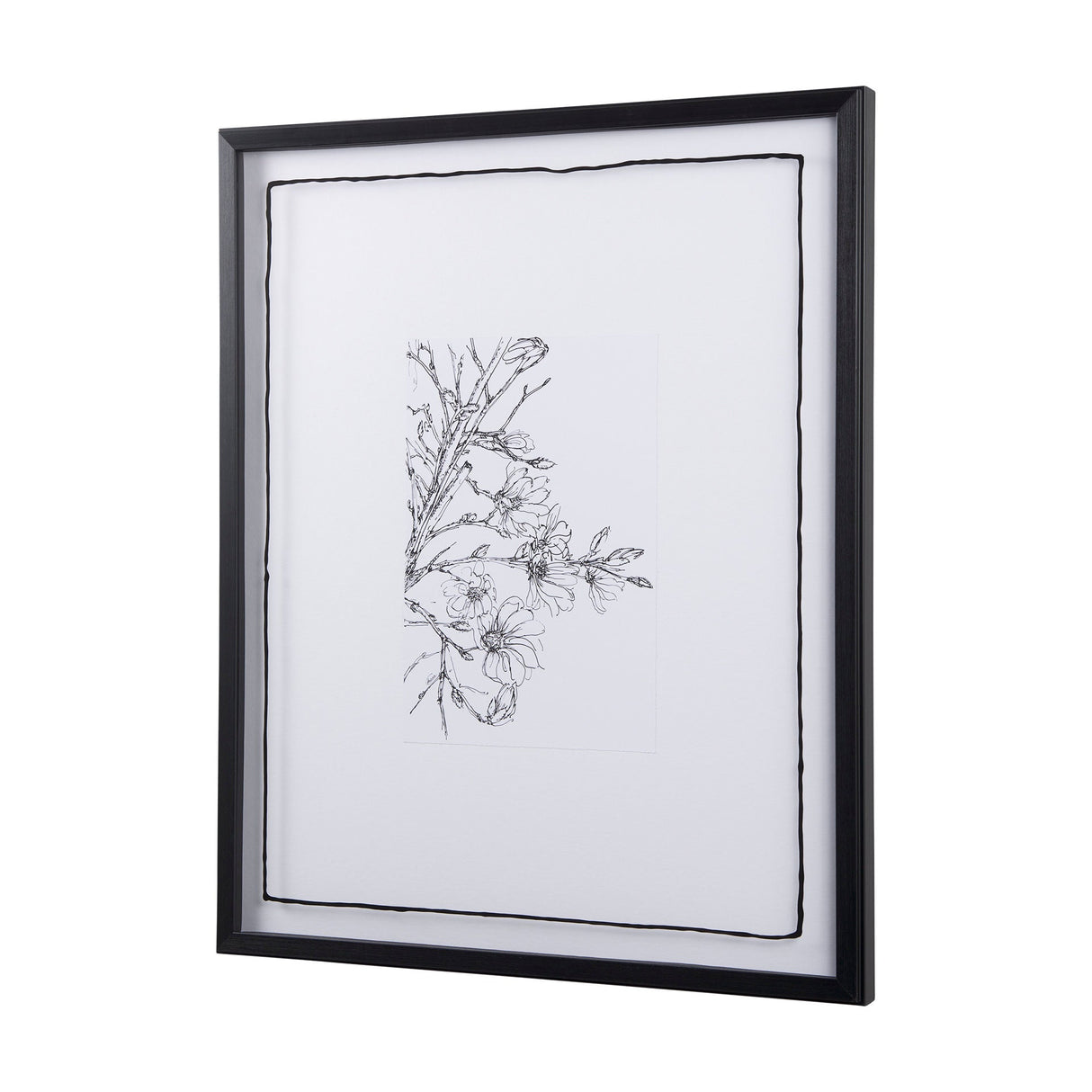 Spring Blooming X by Mercana Studio a Hand Embellished Textured Framed Art Print Matted under Glass by Mercana at Eve Furniture