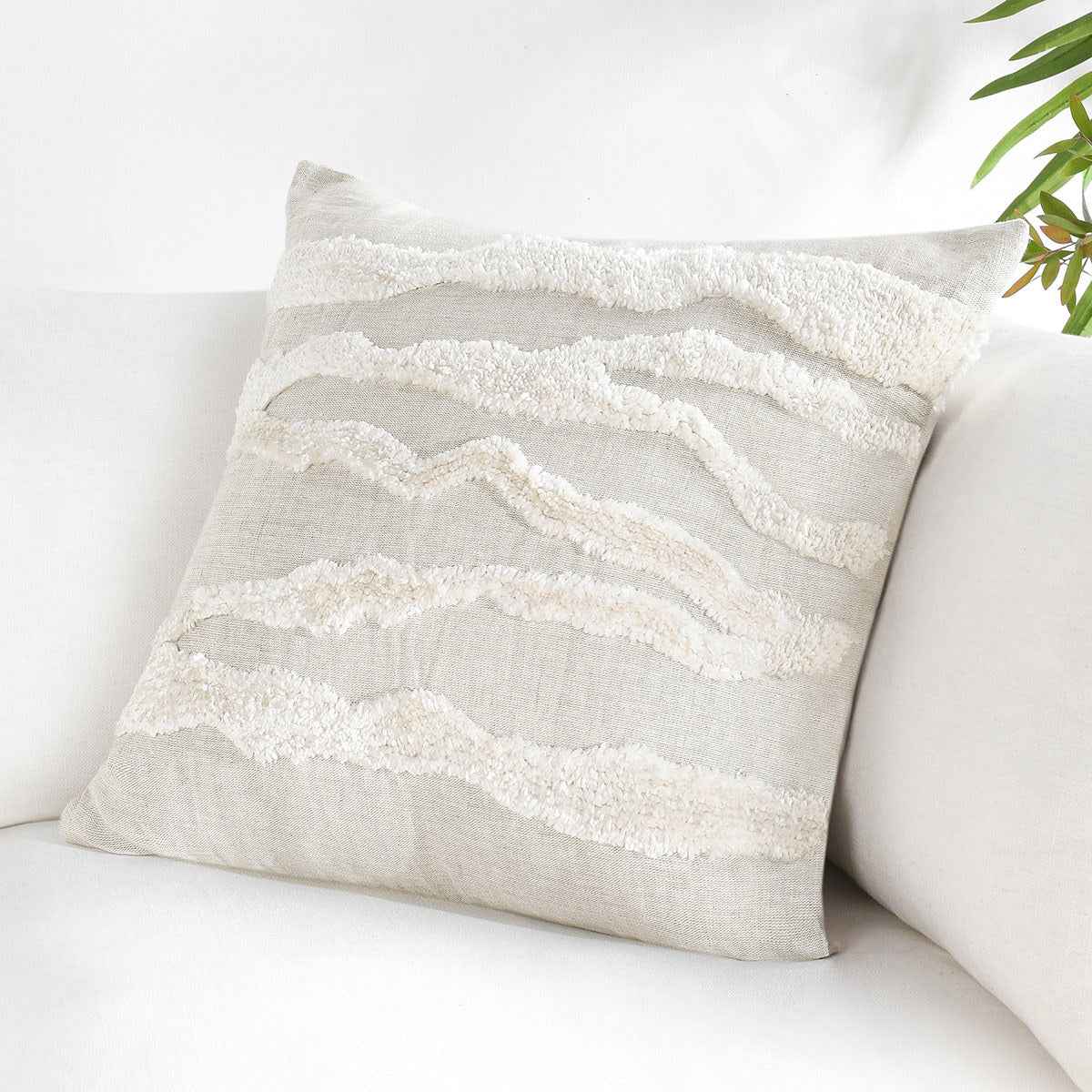 ST Passage Ivory 22x22 Throw Pillow (Set of 2) by Classic Home at Eve Furniture