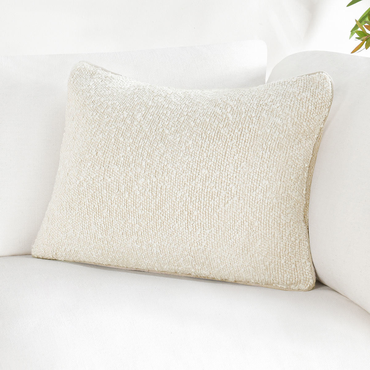 ST Sava Ivory Multiple Sizes Throw Pillow (Set of 2) by Classic Home at Eve Furniture