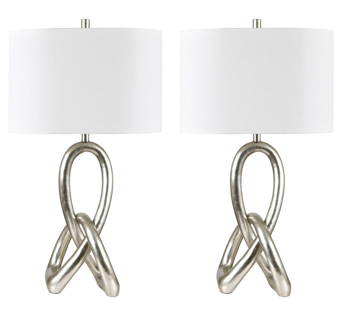 St. James Silver Table Lamp (Set of 2) by Crestview at Eve Furniture