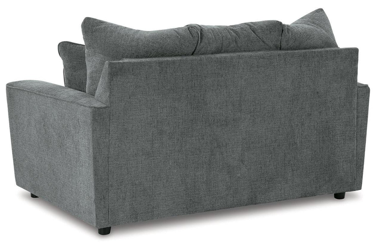 Stairatt Gravel Loveseat by Ashley at Eve Furniture