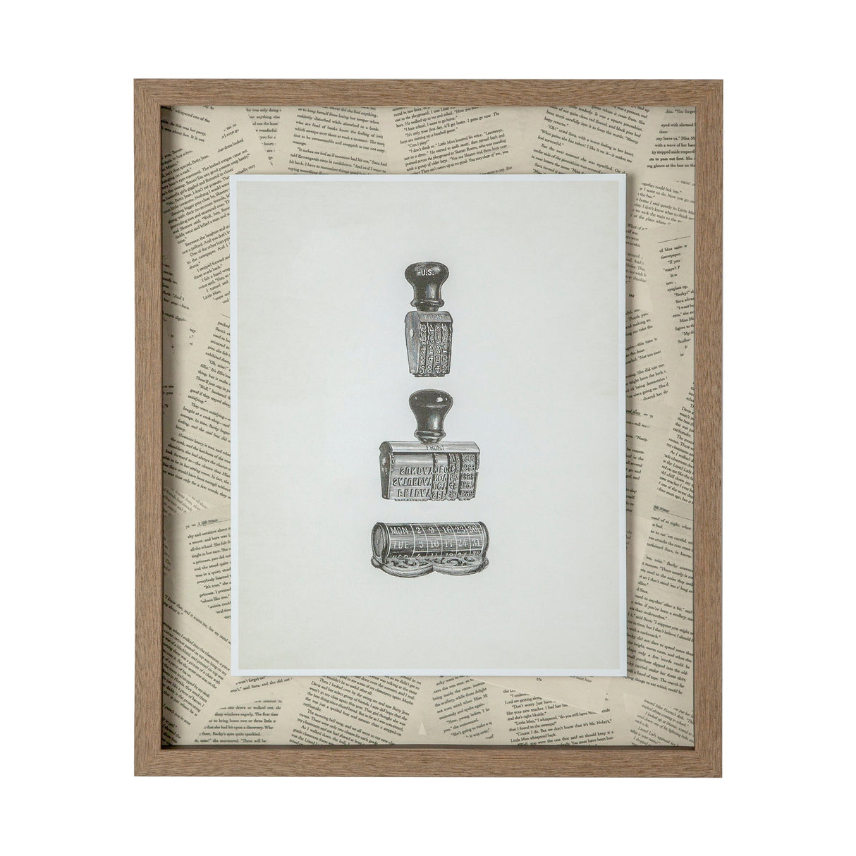 Stamped by Sam Appleman a Framed Art Print Matted under Glass by Mercana at Eve Furniture