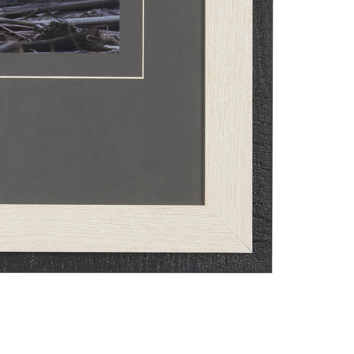 Standing Bear by Chad Mackay a Hand Embellished Textured Framed Photo Art Print Matted under Glass by Mercana at Eve Furniture