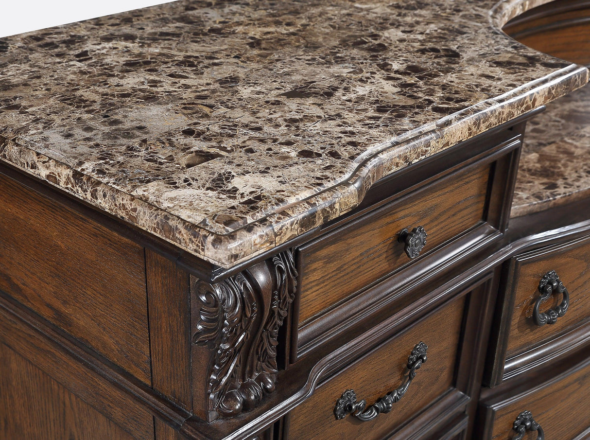 Stanley Coffee Brown Dresser by Crown Mark at Eve Furniture