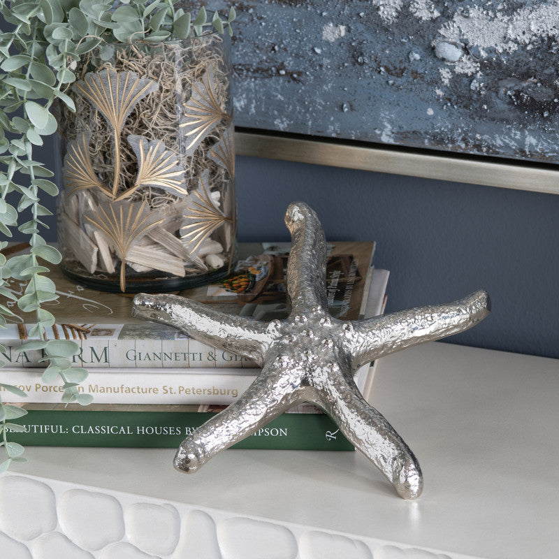 Starfish Silver 2 Piece Starfish (Set of 2) by Crestview at Eve Furniture