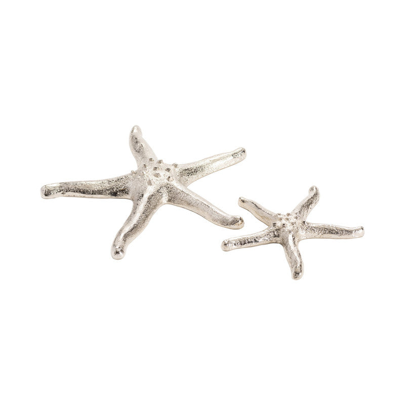 Starfish Silver 2 Piece Starfish (Set of 2) by Crestview at Eve Furniture
