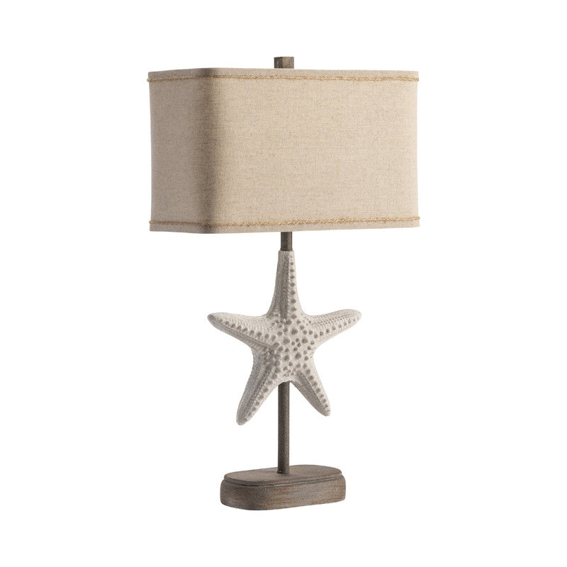 Starfish White/Brown Table Lamp (Set of 2) by Crestview at Eve Furniture