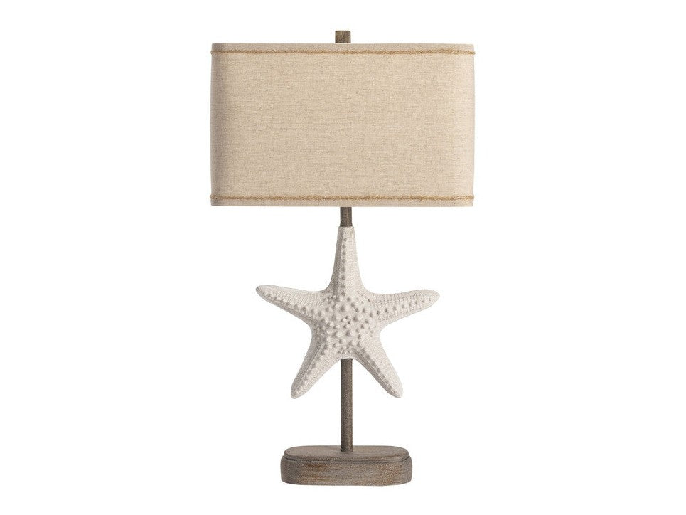 Starfish White/Brown Table Lamp (Set of 2) by Crestview at Eve Furniture