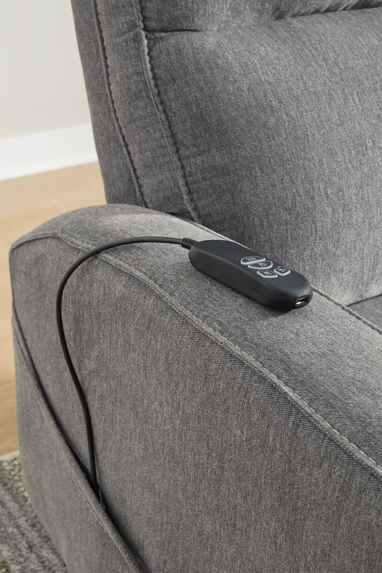 Starganza Gray Power Lift Recliner by ASHLEY FURNITURE at Eve Furniture