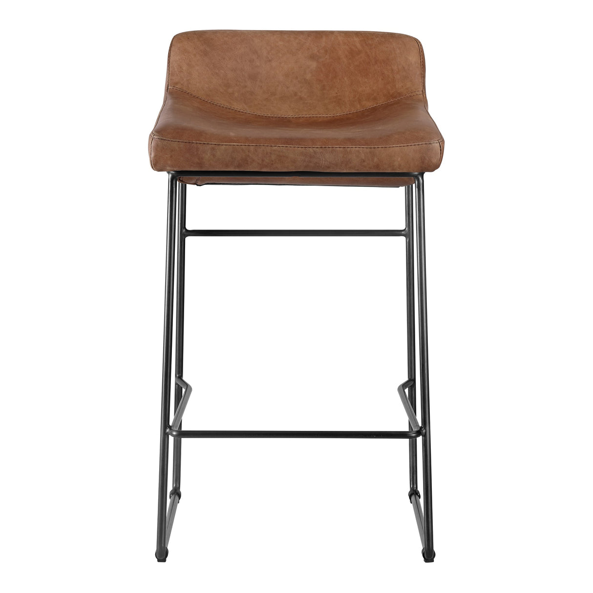 Starlet Brown Leather Counter Stool (Set of 2) by MOES at Eve Furniture
